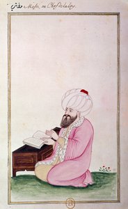 Osmannisk kunst: Jurachef. Tryk fra et manuskript af Ottoman School