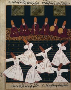 Ritual af de hvirvlende dervisher i Konya