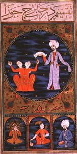 SUF.TURE 242 f.12v Gemini, af Ottoman School