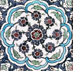 Fliser (fritware) af Ottoman School