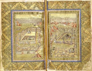 Udsigt over Mekka og Medina, ca. 1794-5 af Ottoman School
