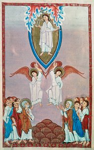 Frk 91 f.96 Himmelfart af Ottonian