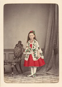 Follett familiealbum med børn udklædt til en fancy dressball, ca. 1880. af Owen Angel