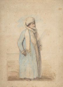 Skægget mand i orientalsk kostume, ca. 1780.