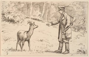 Mødet i skoven af P.C. Skovgaard