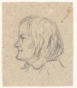 Profilportræt af Thorvaldsen af P.C. Skovgaard