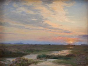 Evening at Skagen af Peder Severin Krøyer