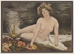 Languid nydelse (farve litho) af P. Ribera