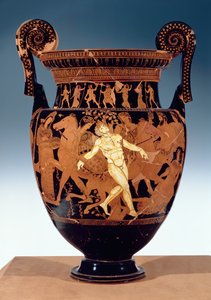 Attic rød-figur volute krater skildrer døden af bronze kæmpe, Talos (keramik) (for detaljer se 85071) af Painter Talos