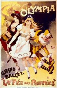 La Fée des Poupées, Reklameplakat for den store ballet i Olympia-teatret (farve litho) af Pal (1855 1942)