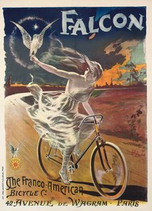 Plakat, der reklamerer for Falcon-cykler, ca. 1894