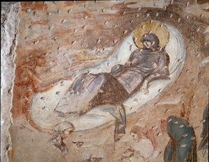Nativite (freskomaleri fra det 6.-7. århundrede) af Paleo-Christian