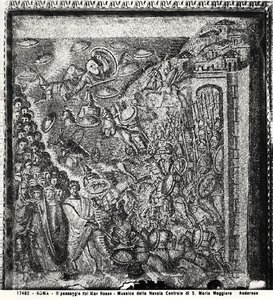 Overgangen af Det Røde Hav, fra midterskibet (mosaik) (s/h foto) af Paleo Christian