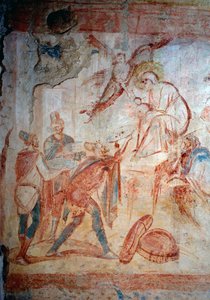 Tilbedelsen af magi. Fresco, 7.-9. århundrede