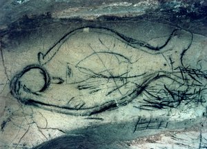 Marinefigur, palæolitisk periode (ca. 40000-12000 f.Kr.) (foto)