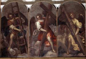 Engle, der holder passionens redskaber (maleri