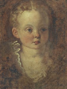 Buste af en pige (verso), ca. 1588-90 (olie på lærred) af Palma Il Giovane