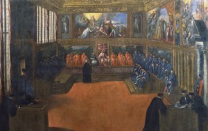 Dogen af Venedig besøger Den Hellige Stol af Palma Il Giovane