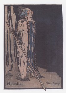 Ellen Terry at Hiordis in Ibsen ?s The Vikingsdani af Pamela Colman Smith
