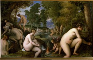 Amore letheo (Nøgne kvinder bader) (Maleri