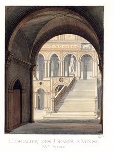 Kæmpetrappen i Dogepaladset i Venedig (Italien)