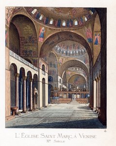Det indre af San Marco-basilikaen i Venedig (Italien)