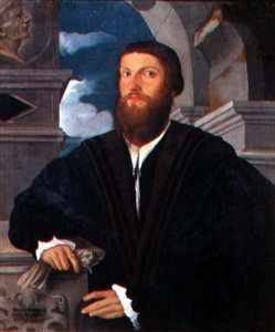 Portræt af lægen Coignati, ca. 1534 af Paolo Pino or Pini