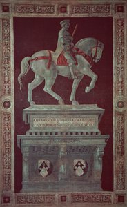 Equestrian Monument of Sir John Hawkwood (1320-94), 1436 (fresko overført til lærred) af Paolo Uccello