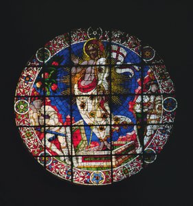 Oculus skildrer The Resurrection, 1443 af Paolo Uccello