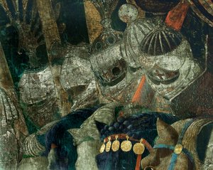 Slaget ved San Romano mellem Firenze og Siena i 1432 ... af Paolo Uccello