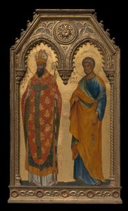 De hellige Augustin og Peter, omkring 1350 af Paolo Veneziano