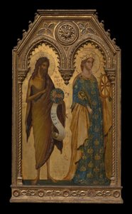 De hellige Johannes Døberen og Katarina af Alexandria, omkring 1350 af Paolo Veneziano