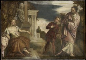 Valget mellem dyd og lidenskab af Paolo Veronese (follower of)