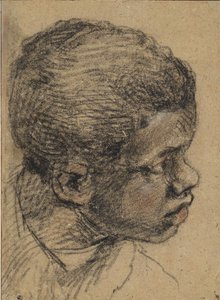 Hoved af en sort dreng, 1500-tallet. af Paolo Veronese
