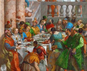 Bryllupsfesten i Cana Detail af Paolo Veronese