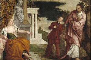 Ung mand mellem dyd og last af Paolo Veronese