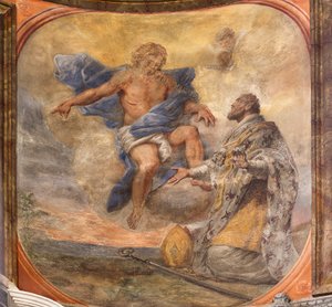 Fresker, der skildrer Sankt Cataldos liv af Paolo di Matteis