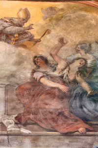 Fresker, der skildrer Sankt Cataldos liv af Paolo di Matteis