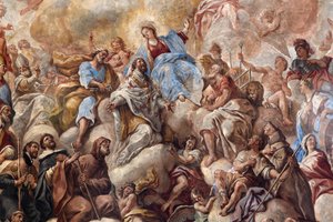 Fresker, der skildrer Sankt Cataldos liv af Paolo di Matteis