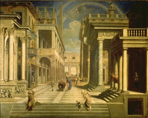 Kejser Augustus og Sibyllen af Paris Bordone