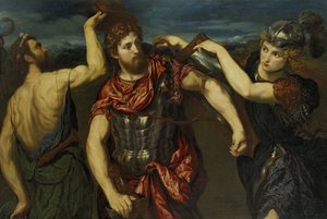 Perseus bevæbnet af Merkur og Minerva af Paris Bordone