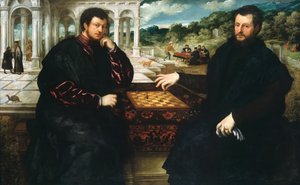 To skakspillere, ca 1545.