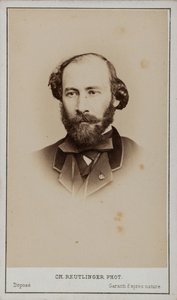 Portræt af Octave Feuillet 1821-1890. af Paris . Photo studio Reutlinger