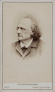 Portræt af pianisten og komponisten Henry Litolff 1818-1891. af Paris . Photo studio Reutlinger