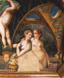 Par nymfer, fra Myth of Diana and Actaeon af Parmigianino