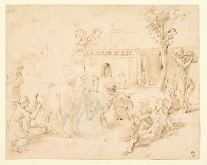 Rustik scene af Parmigianino