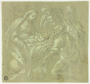 Tilbedelse af hyrderne af Parmigianino