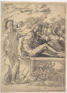 Begravelse.n.d. af Parmigianino