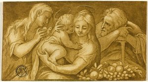 Hellig Familie med Maria Magdalene af Parmigianino