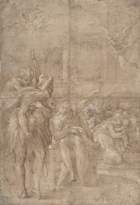 Hyrdernes tilbedelse, 1524-27. af Parmigianino